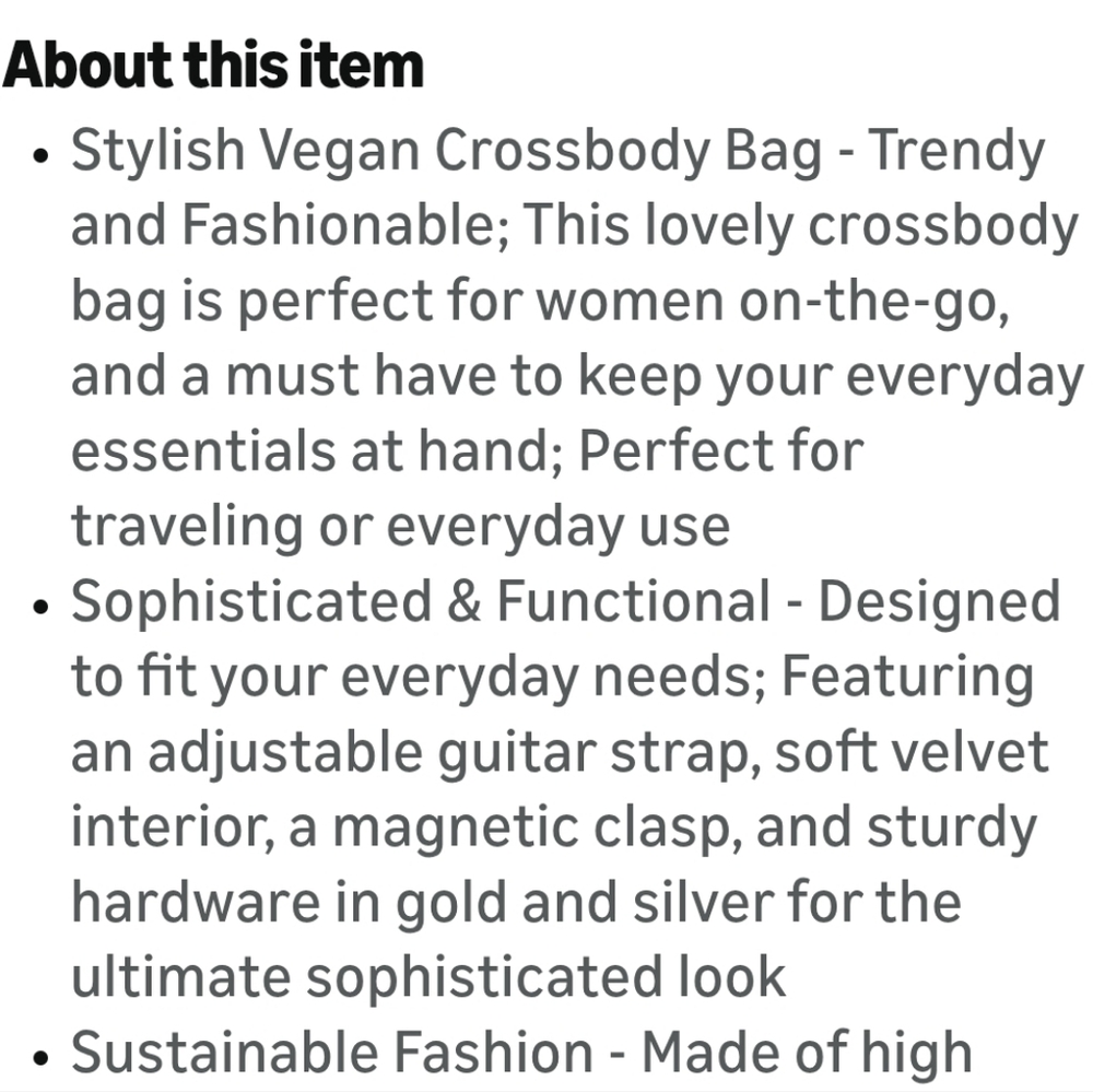 Vegan Leather Crossbody Bag with Camo Strap - Picture 8 of 9